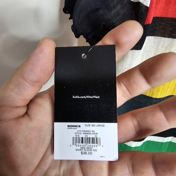 Nine West Shirt NWT Size XXL - Picture 4 of 5